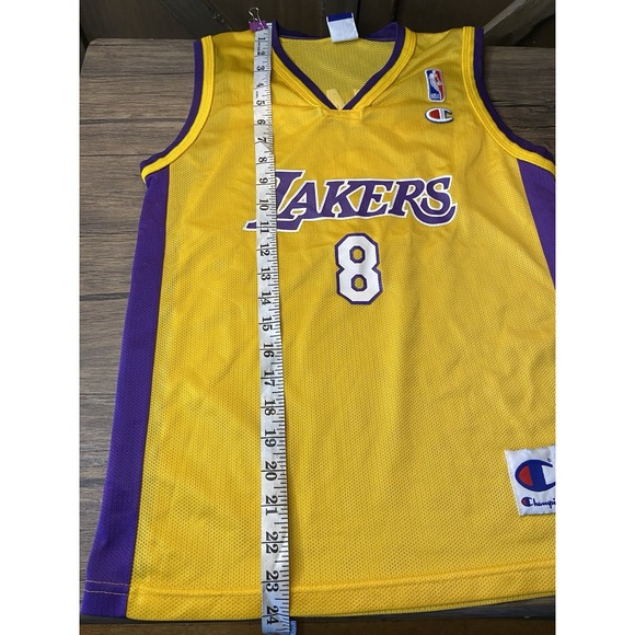 Kobe Bryant Los Angeles Lakers Jersey Champion Youth Child Medium 10-12 Vintage - Picture 9 of 9